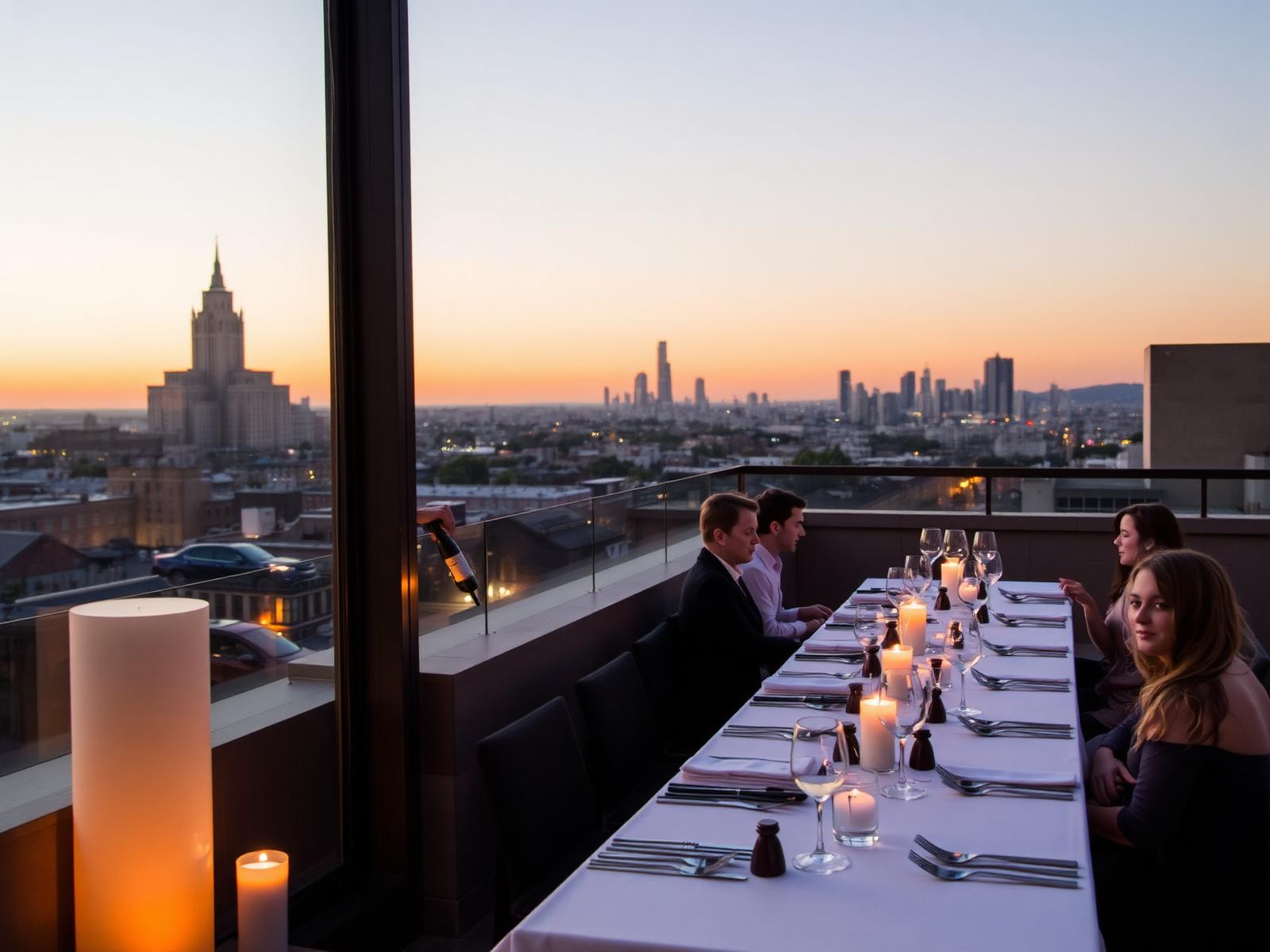 Cena privada en la ciudad