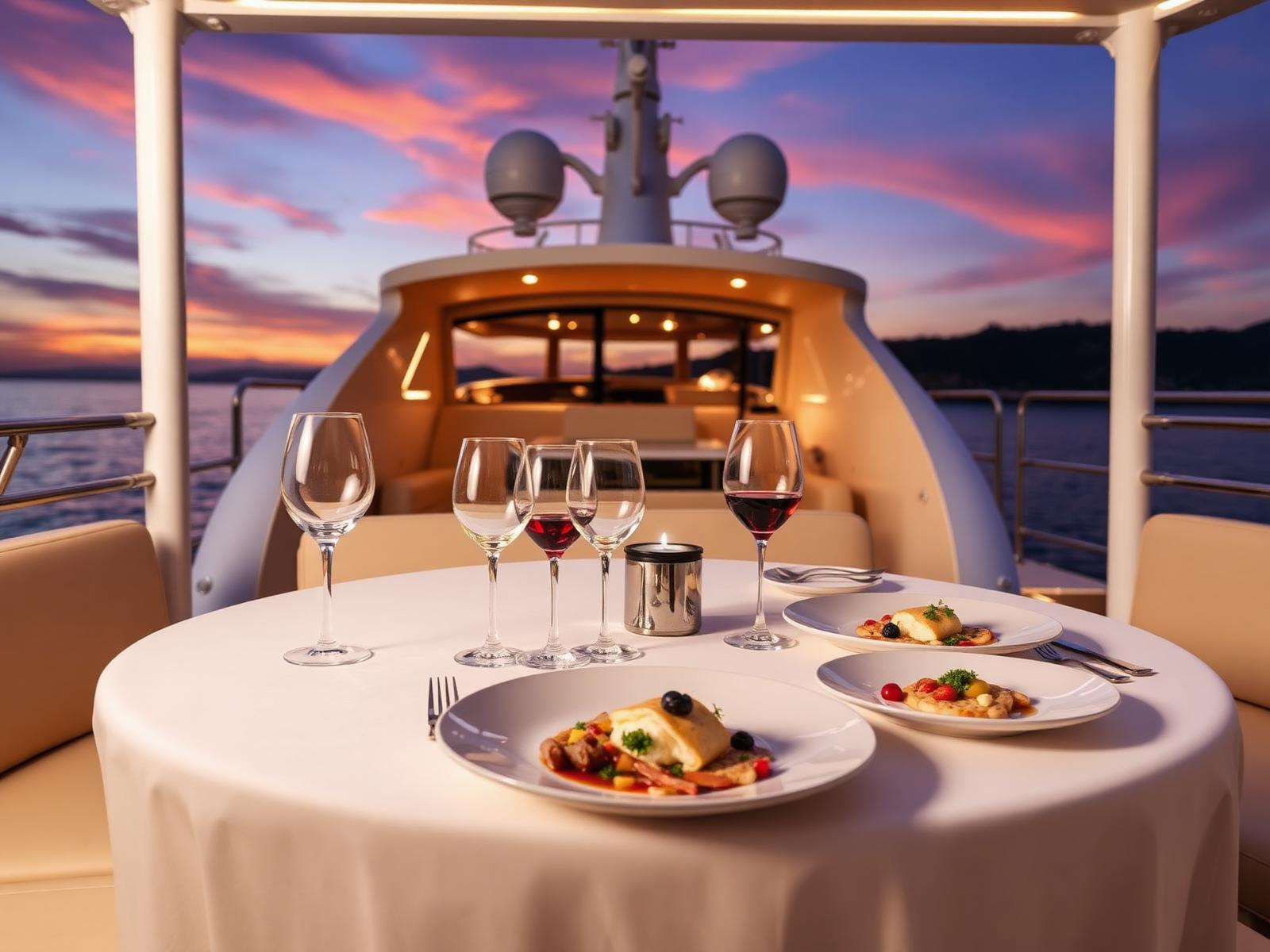 Cena en el río